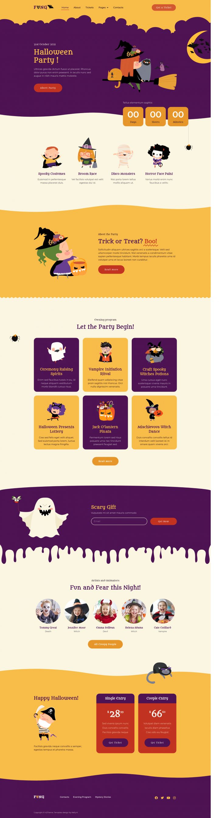 WordPress шаблон ThemeForest Fang