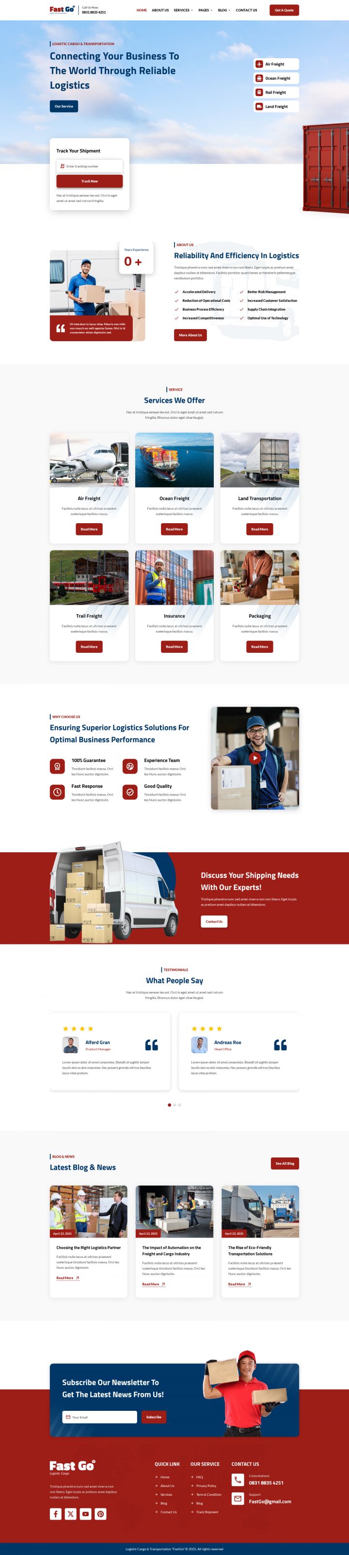 WordPress шаблон ThemeForest FastGo