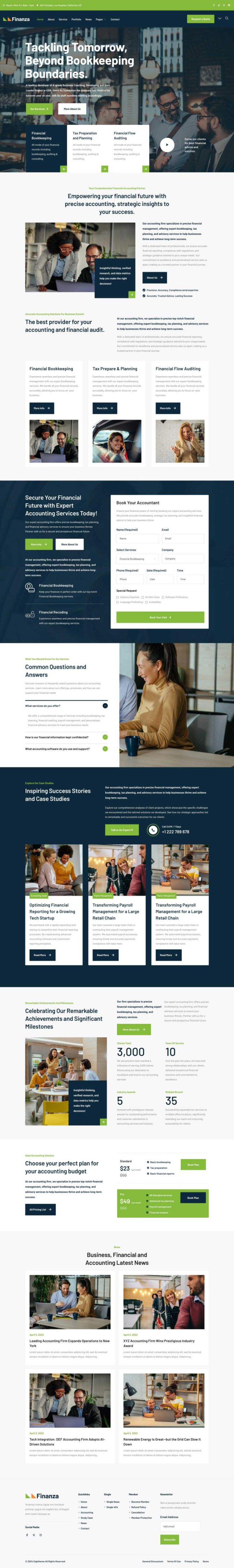 Шаблон ThemeForest Finanza WordPress шаблон ThemeForest Finanza