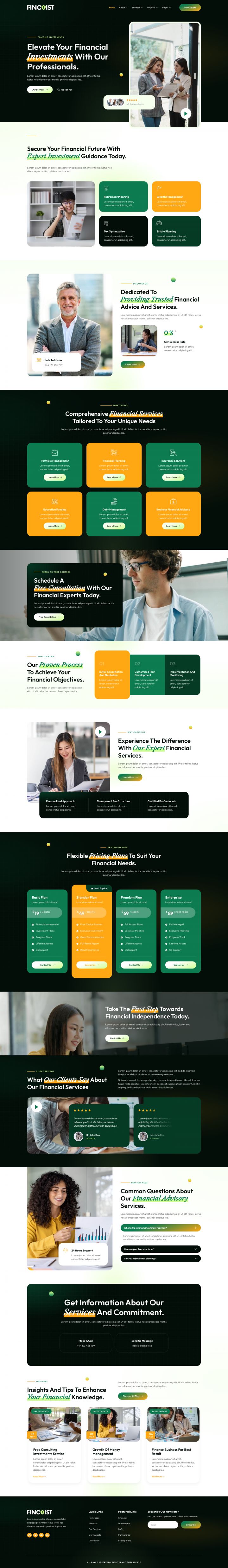 WordPress шаблон ThemeForest Fincoist