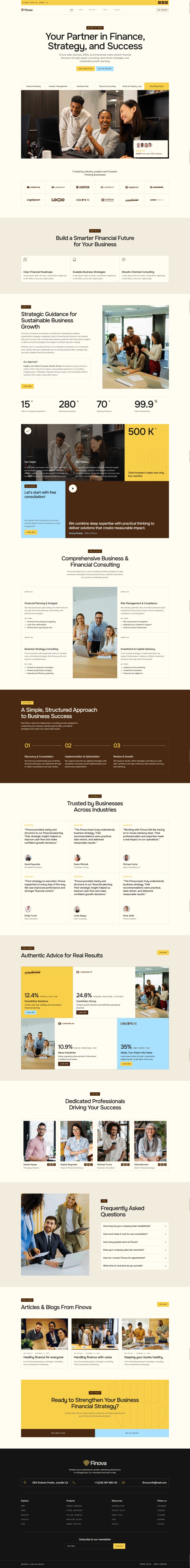 WordPress шаблон ThemeForest Finova