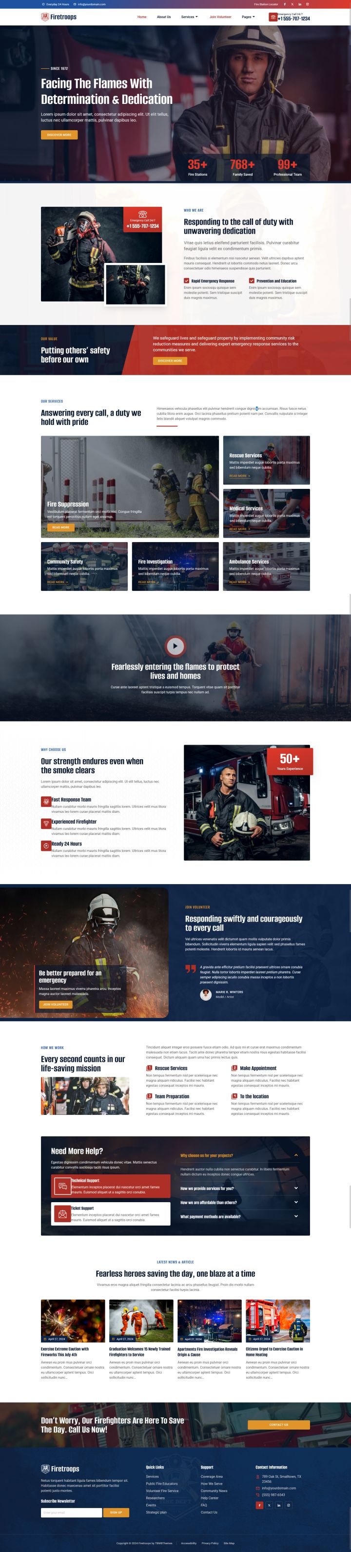 Шаблон ThemeForest Firetroops WordPress шаблон ThemeForest Firetroops