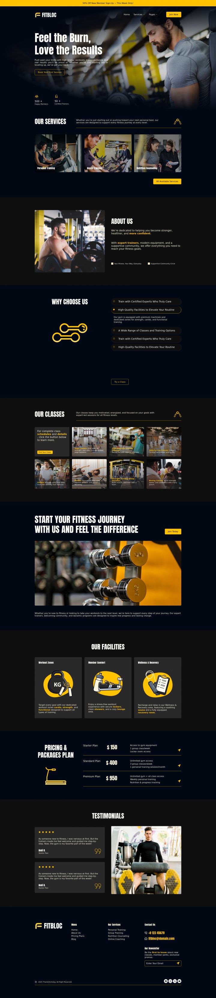 WordPress шаблон ThemeForest Fitbloc