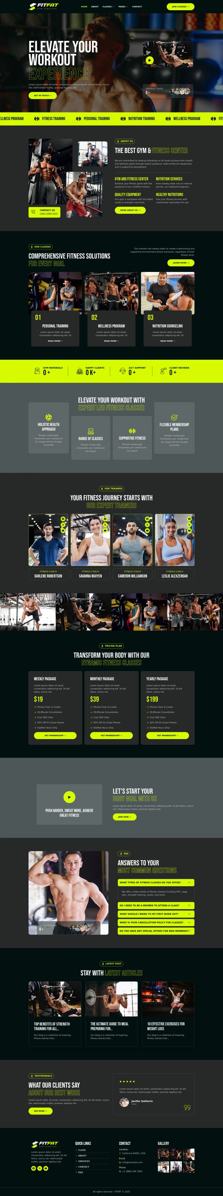 Шаблон ThemeForest Fitfat WordPress шаблон ThemeForest Fitfat