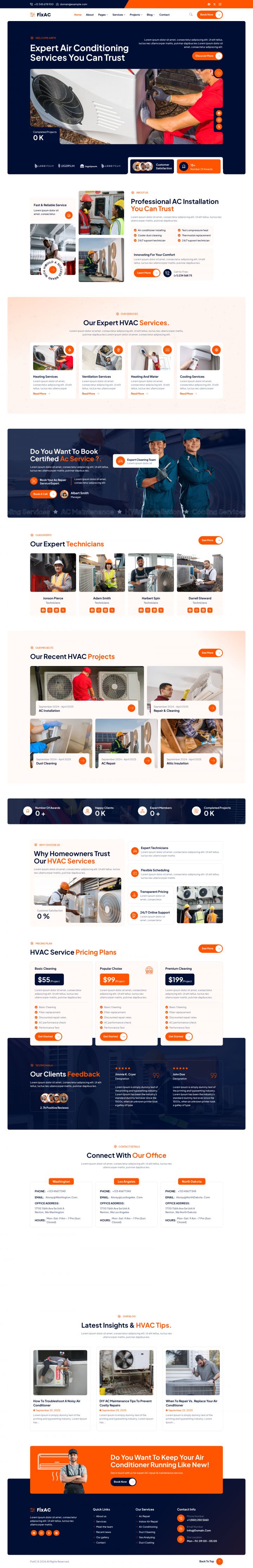 WordPress шаблон ThemeForest FixAC