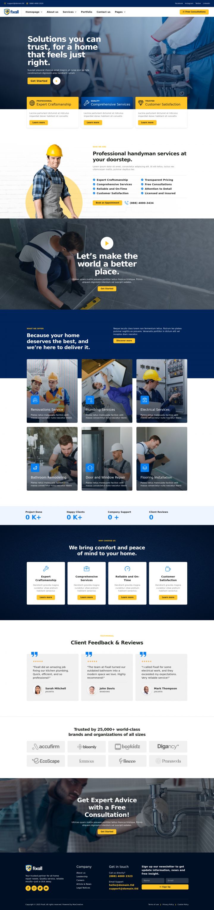 WordPress шаблон ThemeForest FixAll
