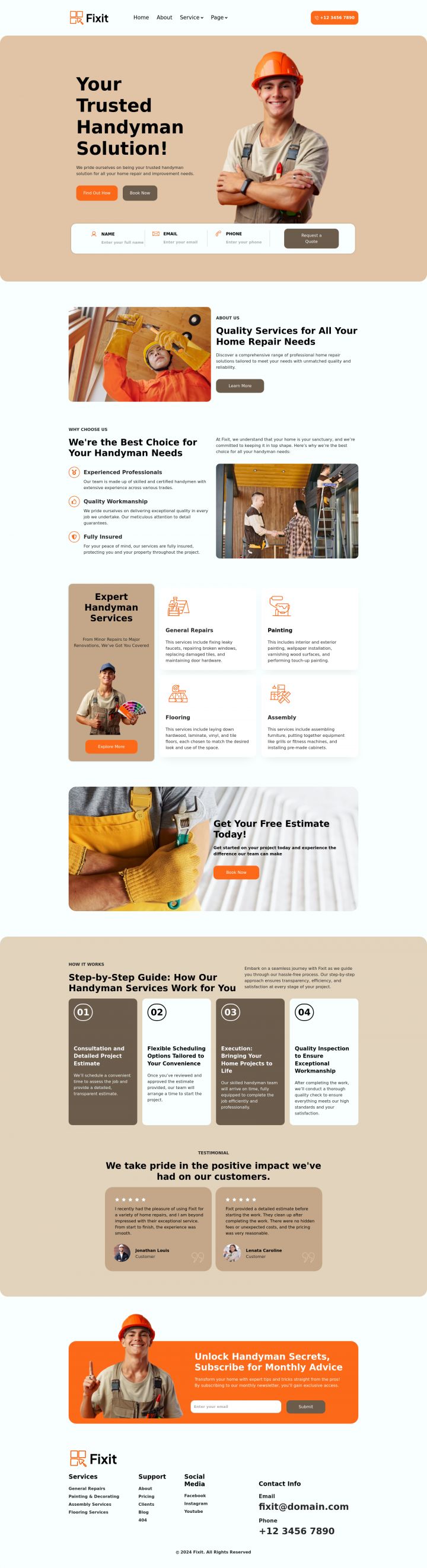 WordPress шаблон ThemeForest Fixit