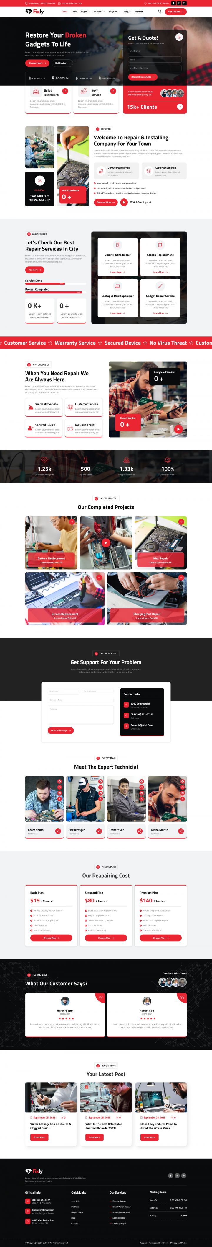 Шаблон ThemeForest Fixly WordPress шаблон ThemeForest Fixly