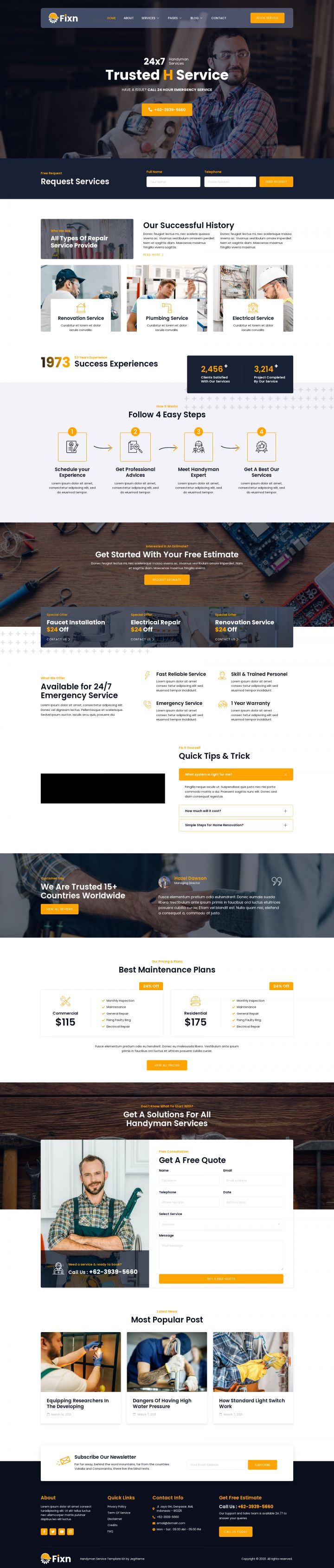 WordPress шаблон ThemeForest Fixn