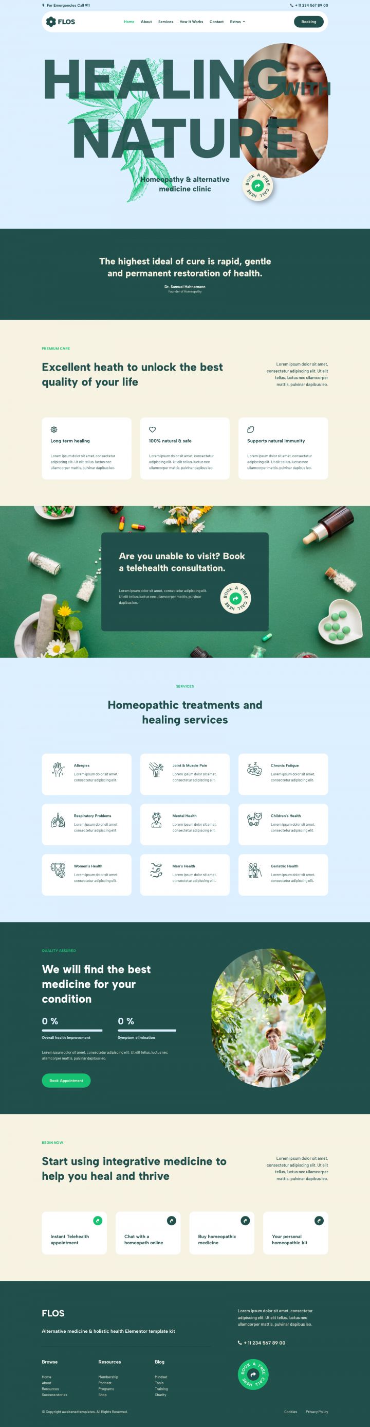 WordPress шаблон ThemeForest Flos