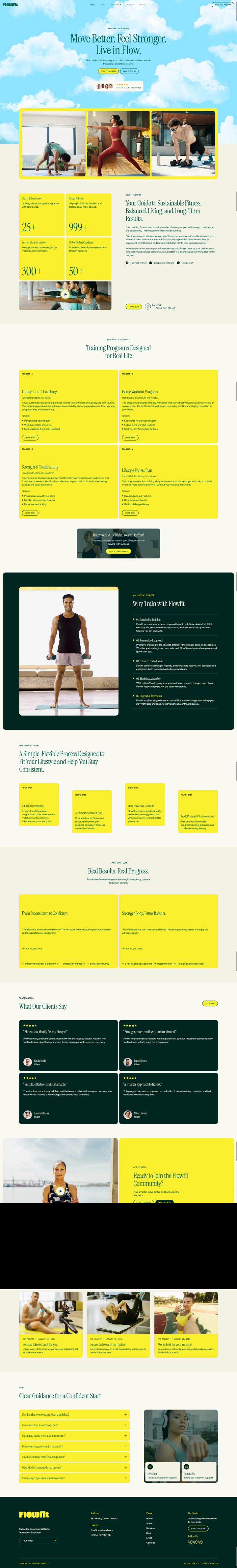 WordPress шаблон ThemeForest Flowfit