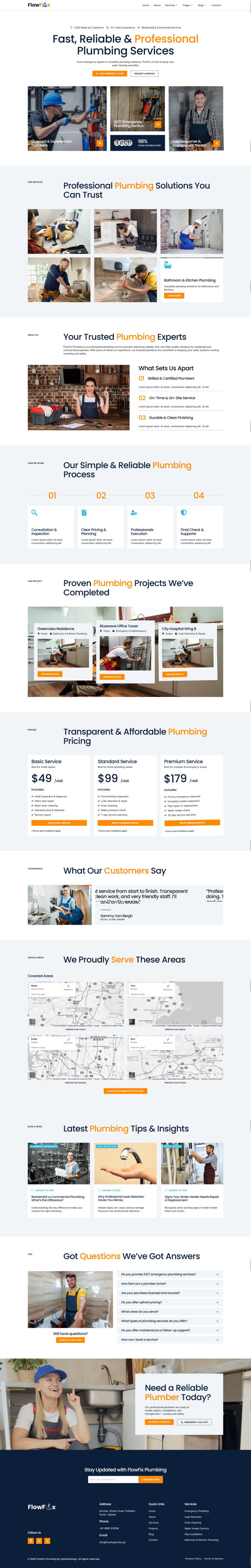 WordPress шаблон ThemeForest FlowFix