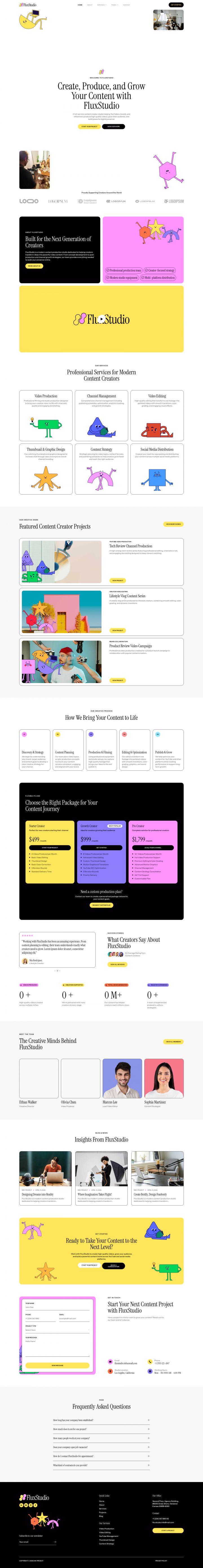 WordPress шаблон ThemeForest FluxStudio