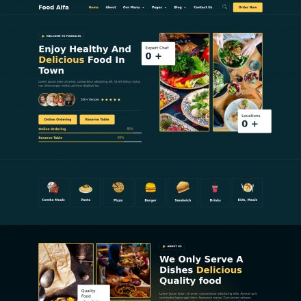 ThemeForest Food Alfa