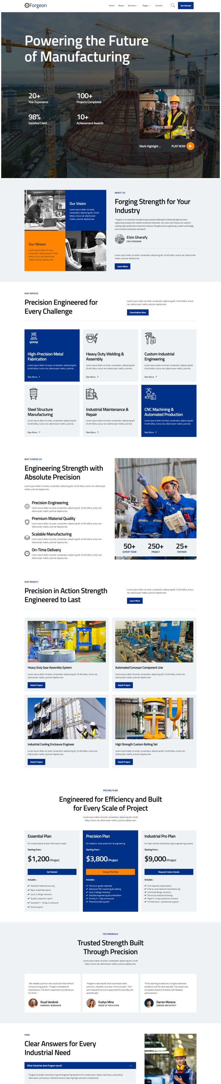 Шаблон ThemeForest Forgeon WordPress шаблон ThemeForest Forgeon