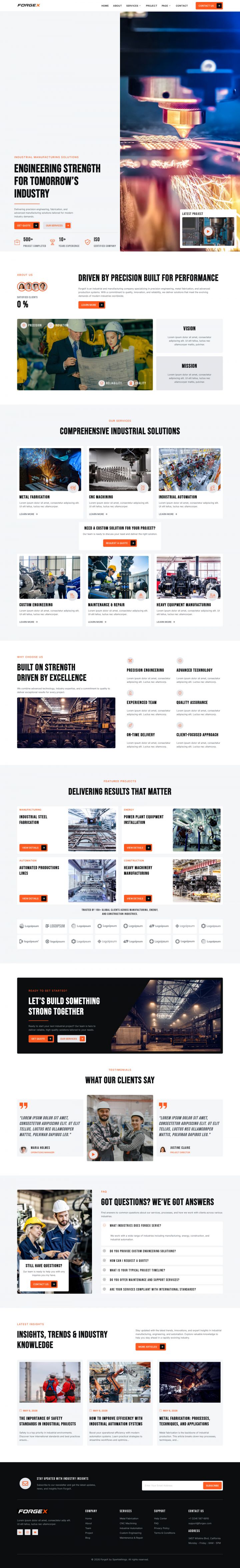 WordPress шаблон ThemeForest ForgeX