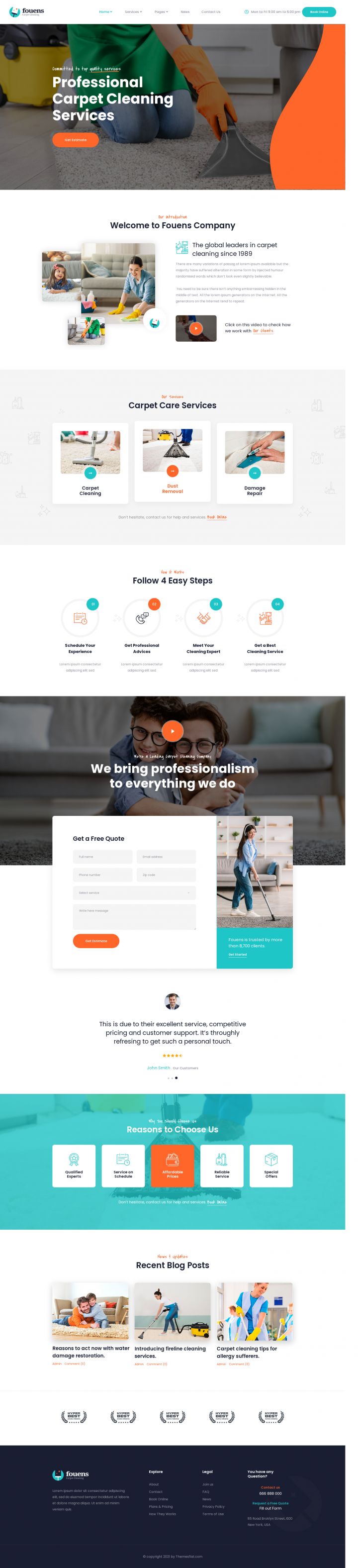 WordPress шаблон ThemeForest Fouens
