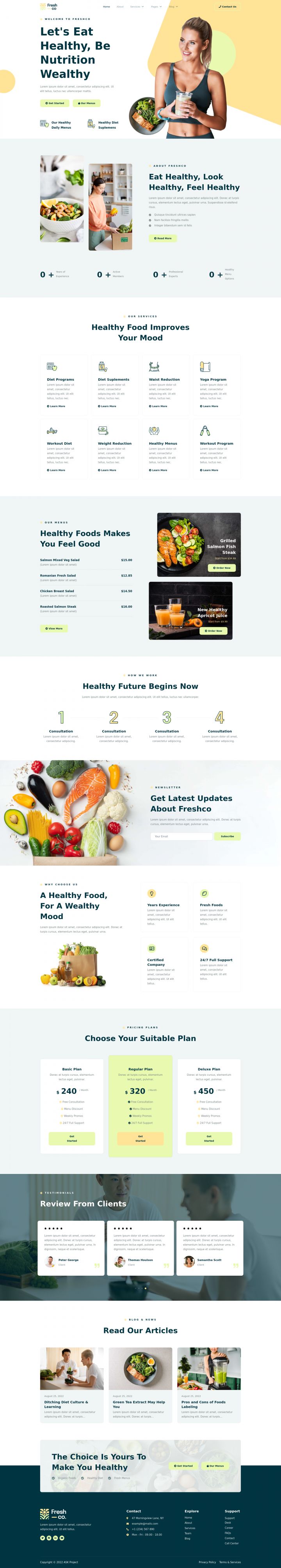 WordPress шаблон ThemeForest Freshco