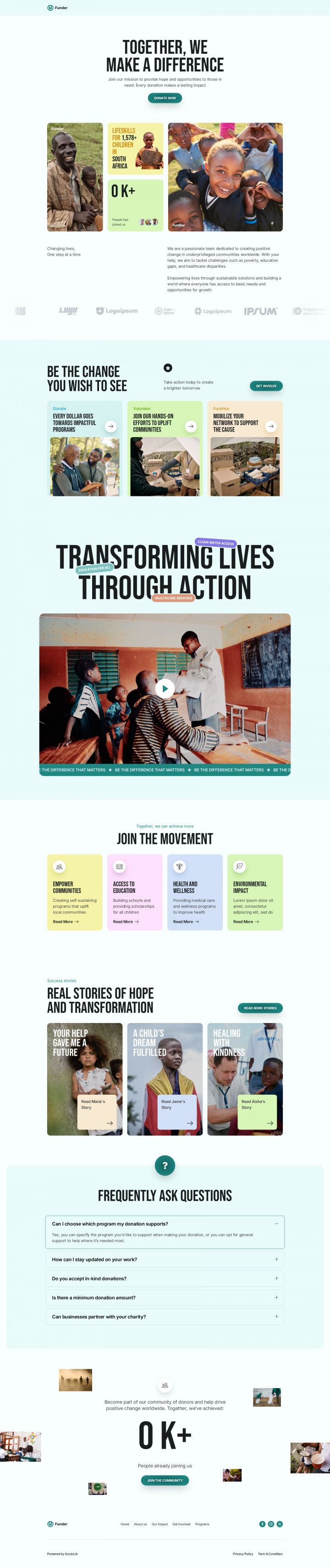 WordPress шаблон ThemeForest Funder