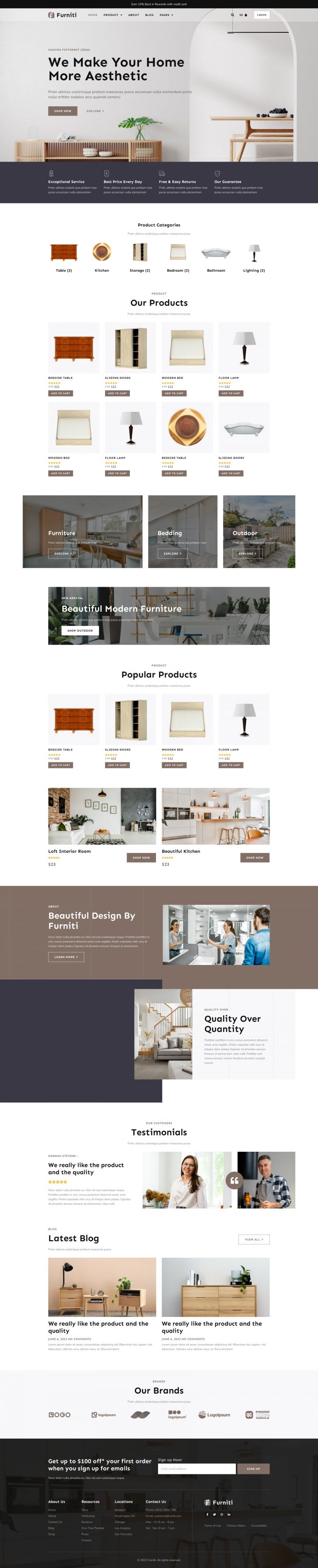 WordPress шаблон ThemeForest Furniti