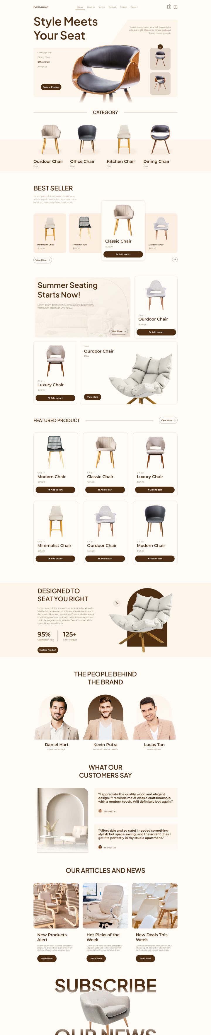 WordPress шаблон ThemeForest Furnituremart