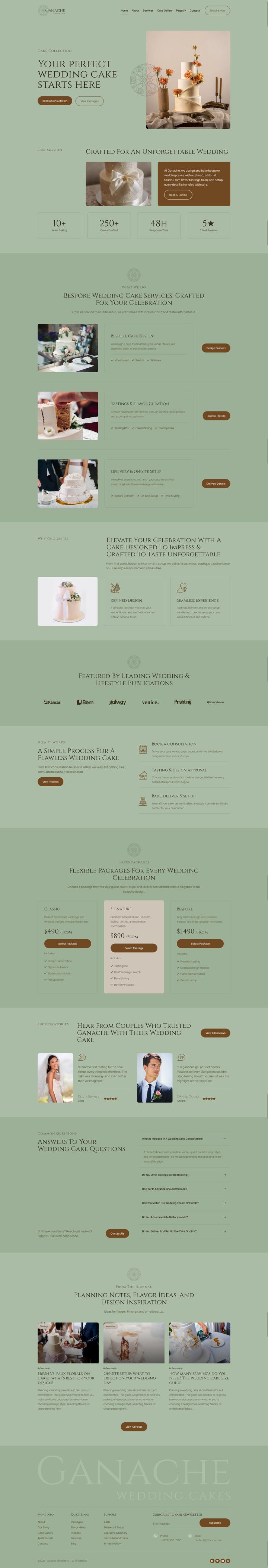 WordPress шаблон ThemeForest Ganache