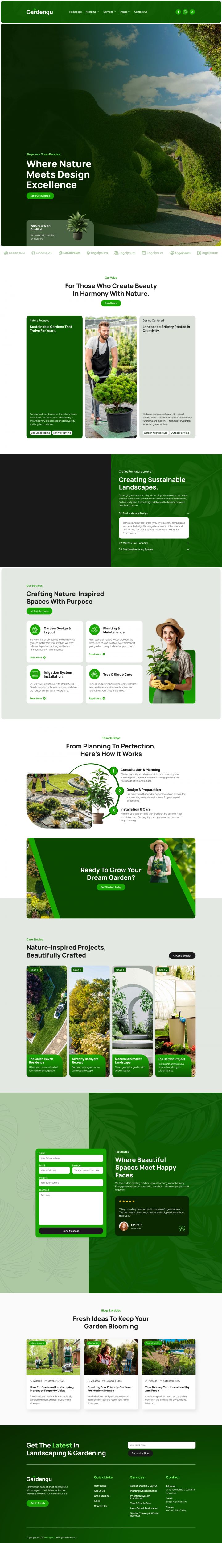 WordPress шаблон ThemeForest Gardenqu