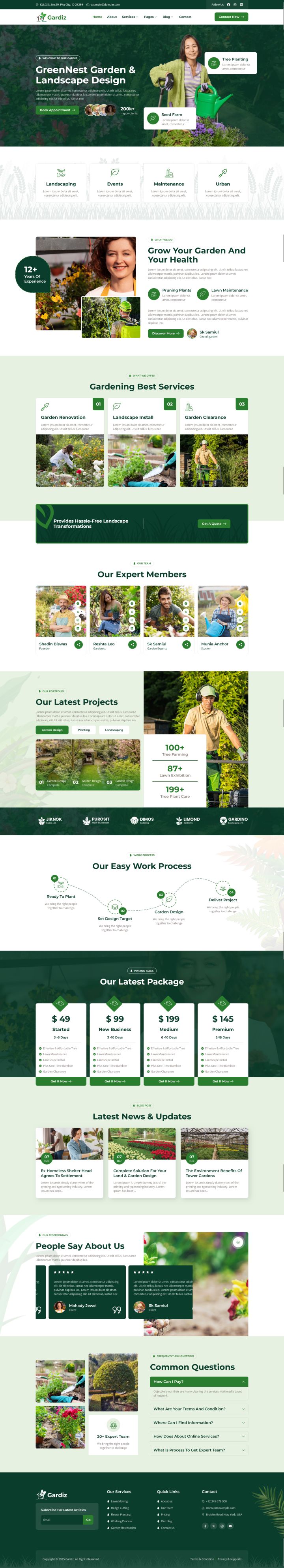 WordPress шаблон ThemeForest Gardiz