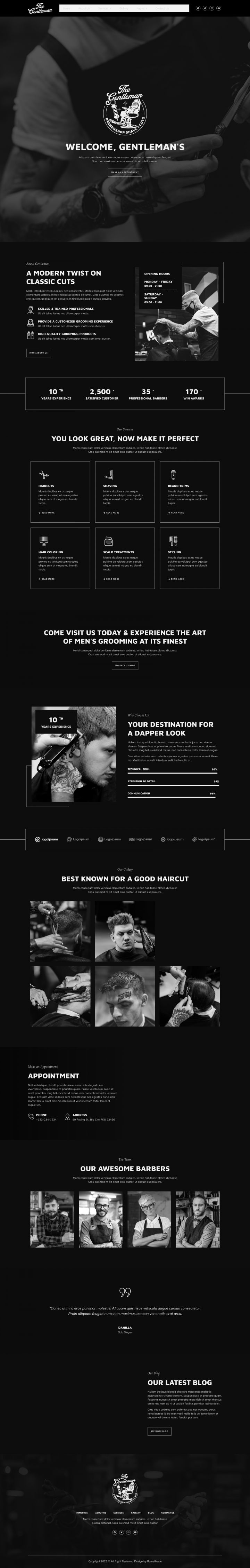WordPress шаблон ThemeForest Gentleman