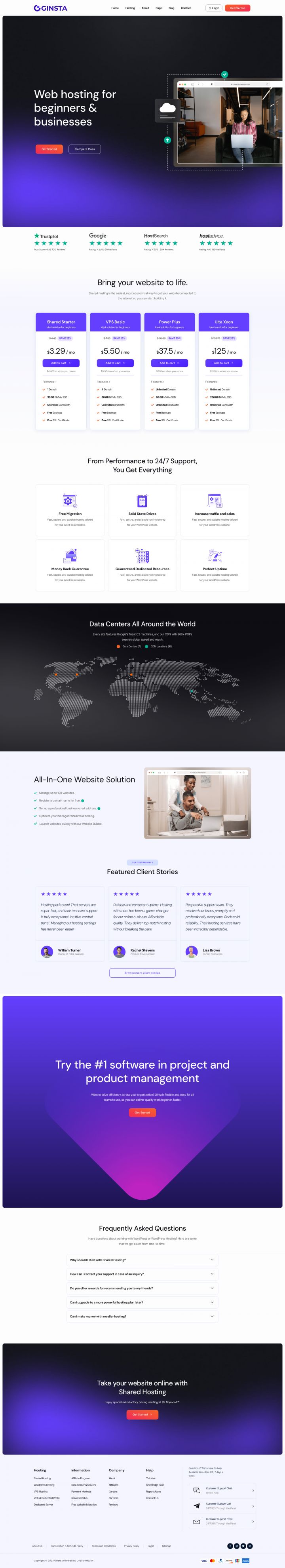 WordPress шаблон ThemeForest Ginsta