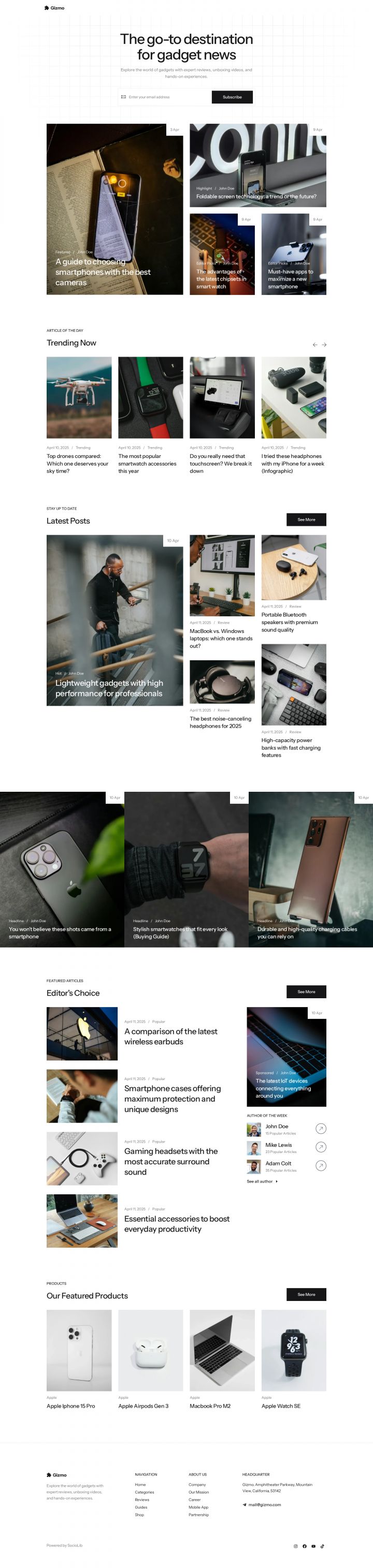WordPress шаблон ThemeForest Gizmo