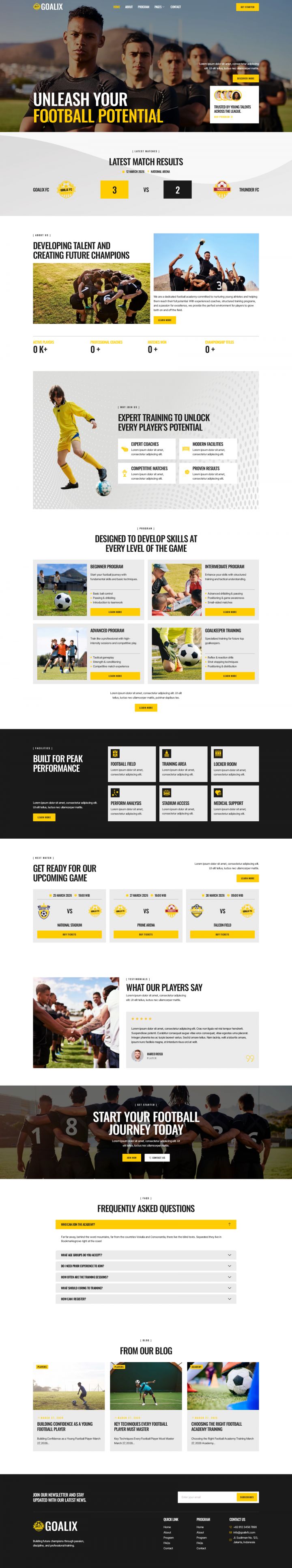 WordPress шаблон ThemeForest Goalix