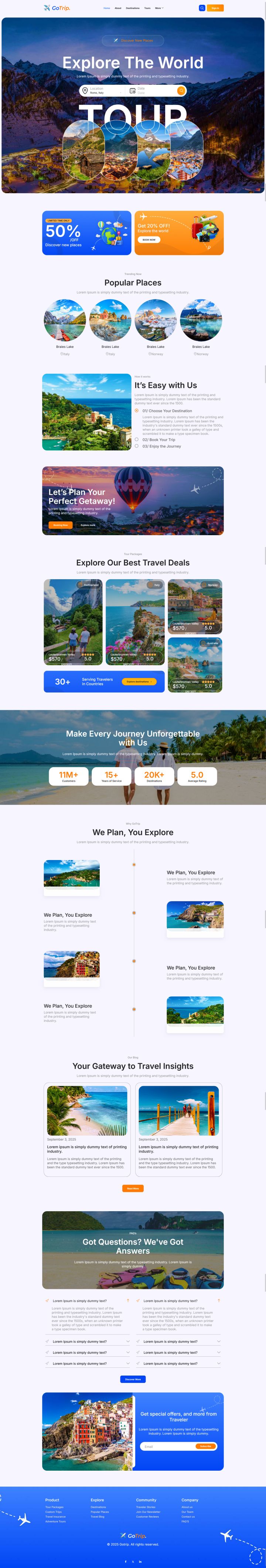 WordPress шаблон ThemeForest GoTrip