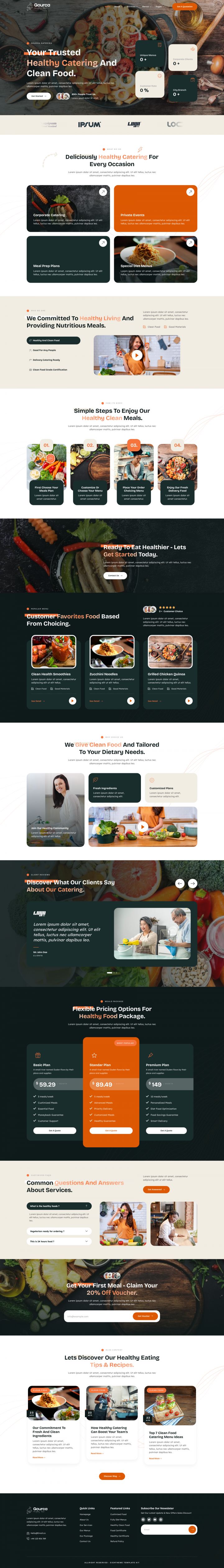 WordPress шаблон ThemeForest Gourca
