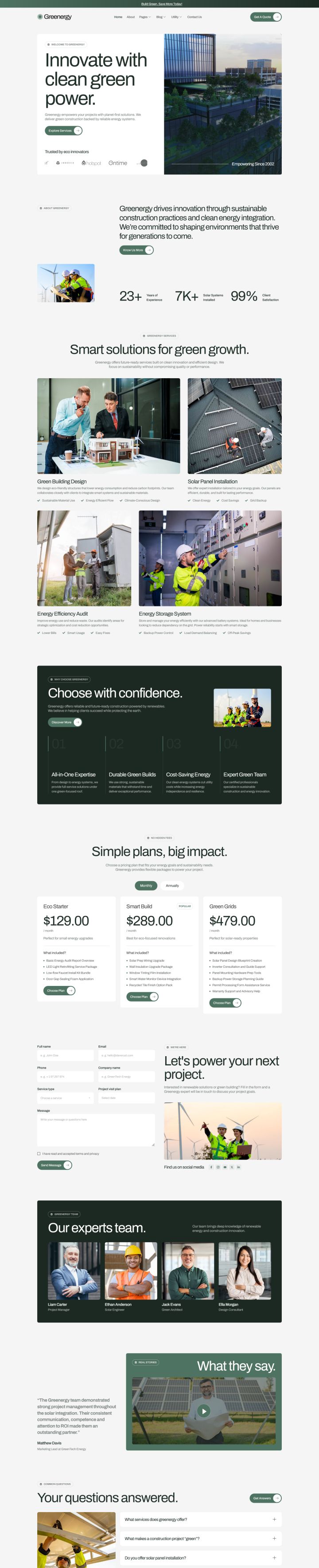 WordPress шаблон ThemeForest Greenergy