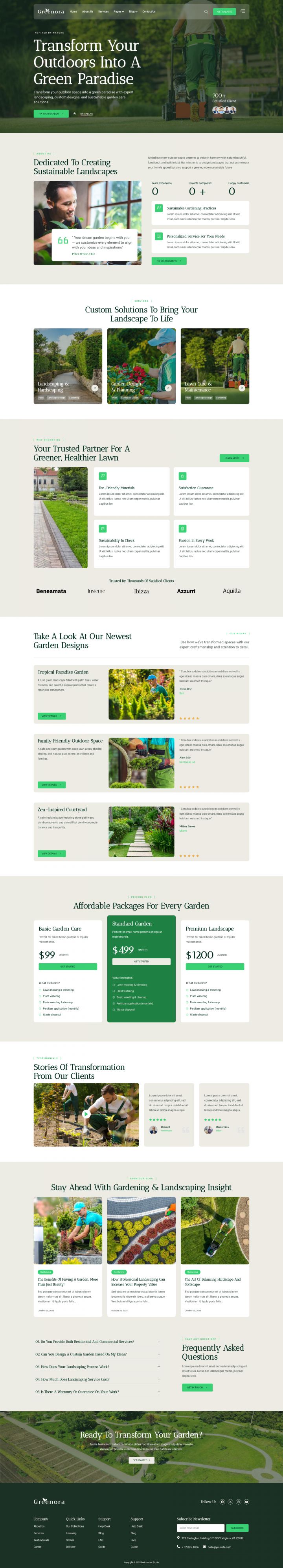 WordPress шаблон ThemeForest Greenora