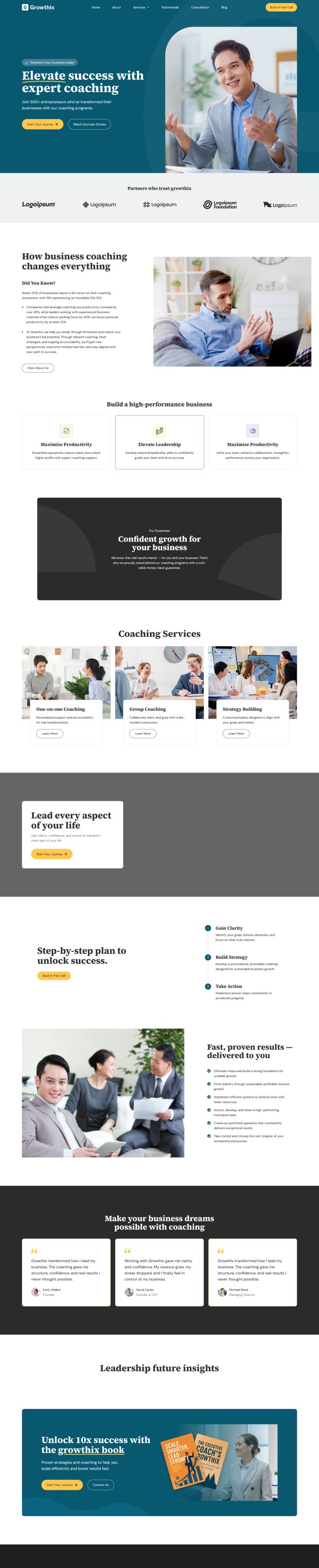 Шаблон ThemeForest Growthix WordPress шаблон ThemeForest Growthix