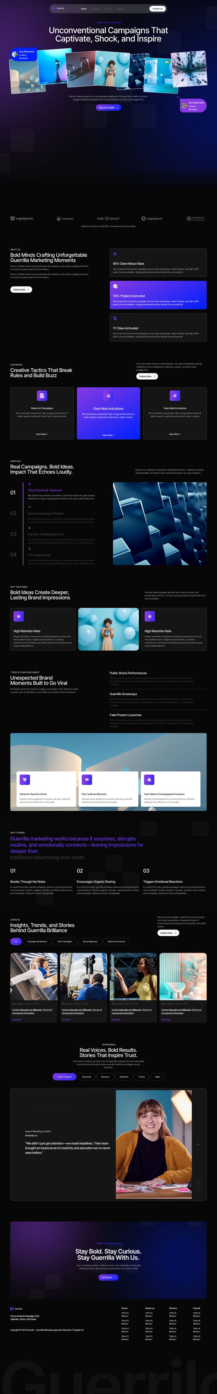 Шаблон ThemeForest Guerrilo WordPress шаблон ThemeForest Guerrilo