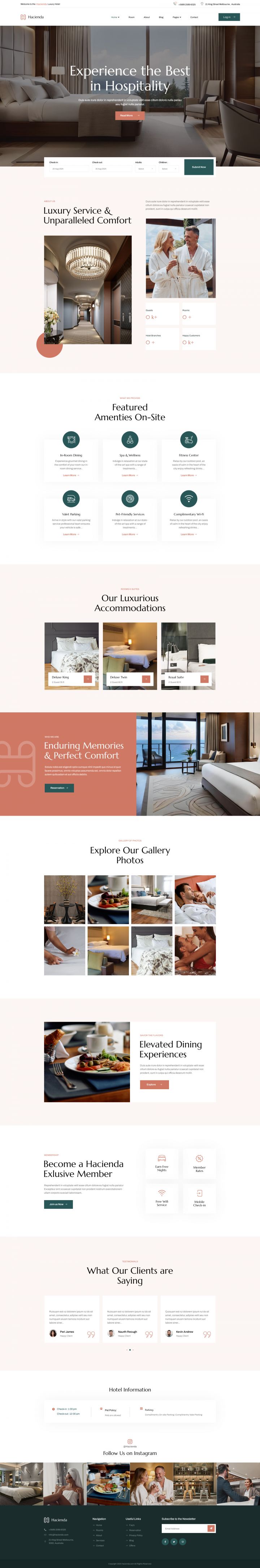 WordPress шаблон ThemeForest Hacienda