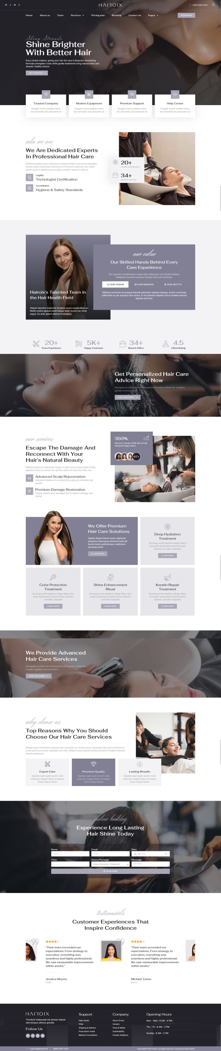 WordPress шаблон ThemeForest Hairoix