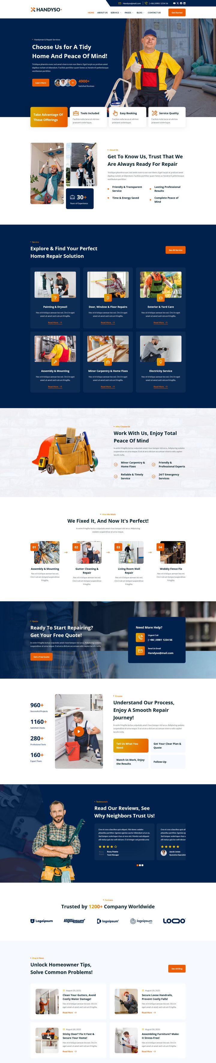 Шаблон ThemeForest Handyso WordPress шаблон ThemeForest Handyso