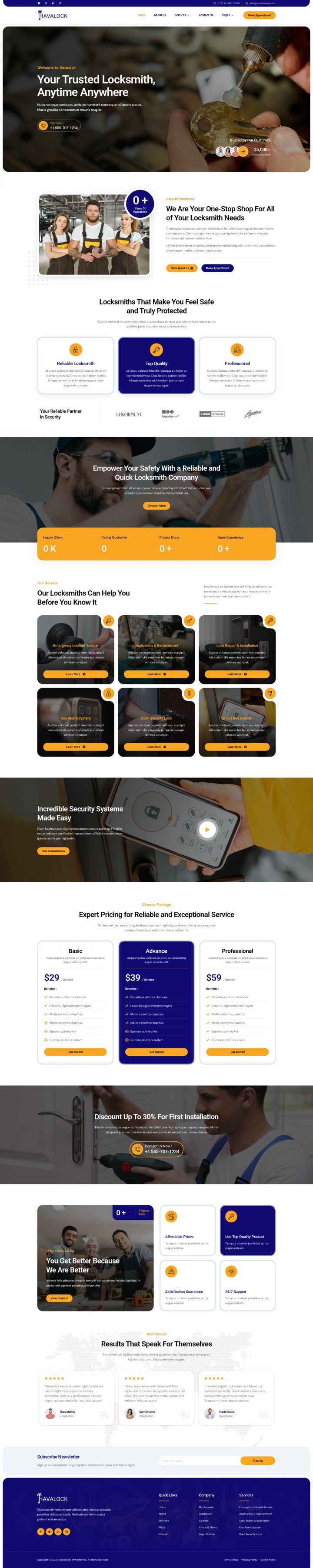 WordPress шаблон ThemeForest HavaLock