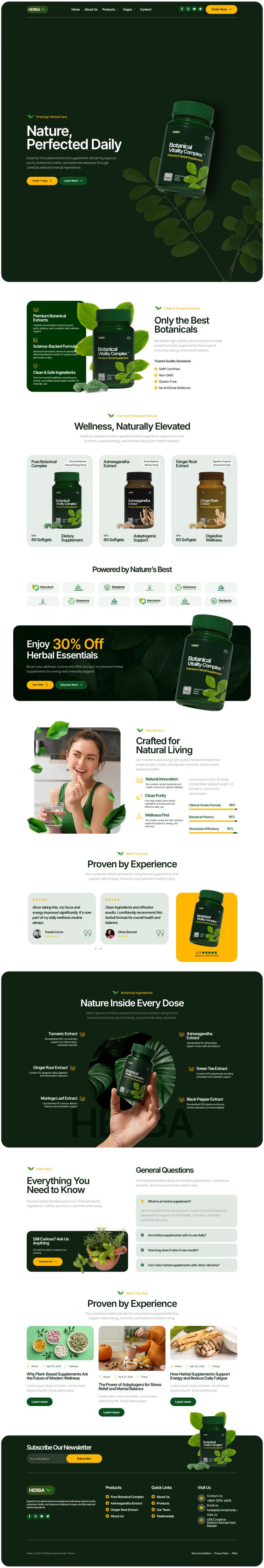 WordPress шаблон ThemeForest Herba