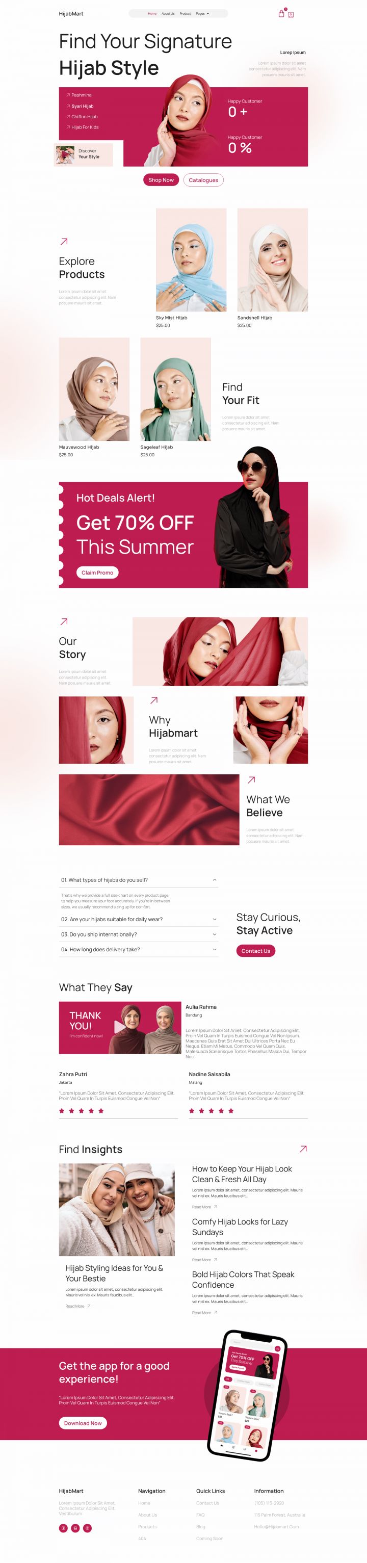 WordPress шаблон ThemeForest Hijabmart