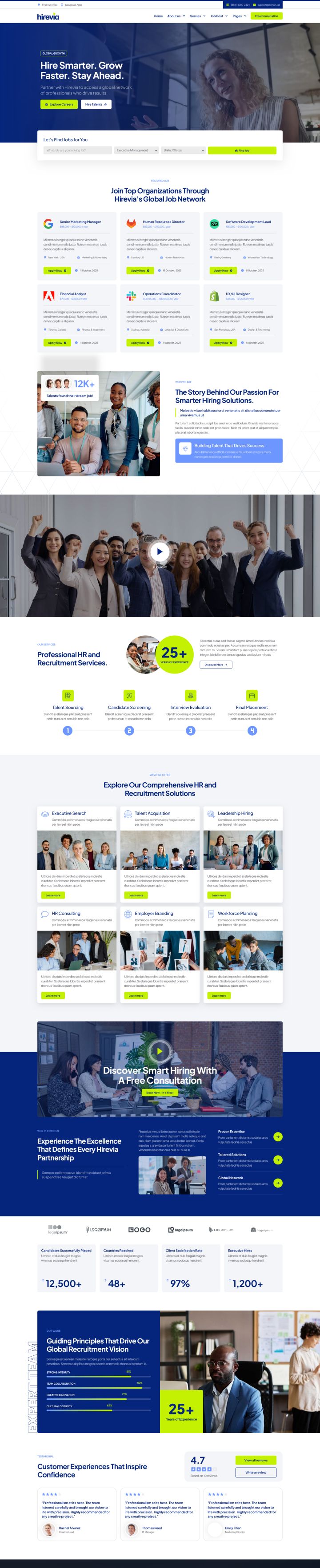 Шаблон ThemeForest Hirevia WordPress шаблон ThemeForest Hirevia