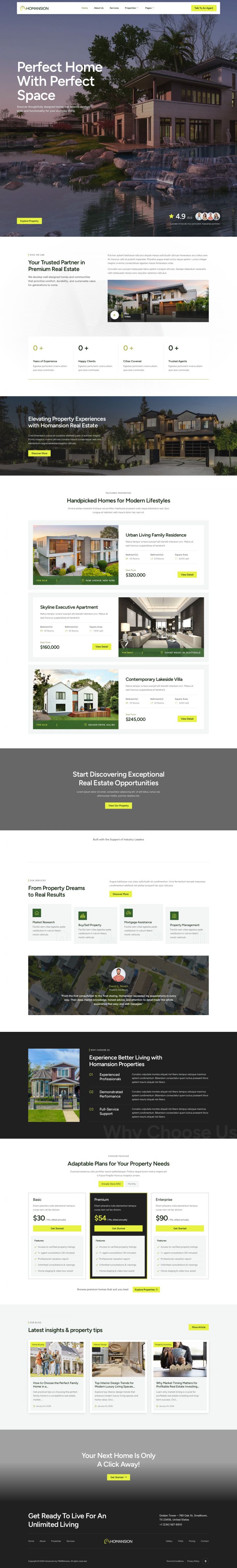 WordPress шаблон ThemeForest Homansion