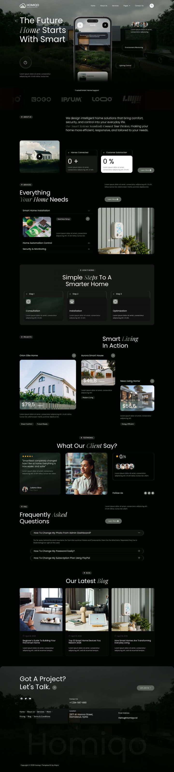 WordPress шаблон ThemeForest Homiqo