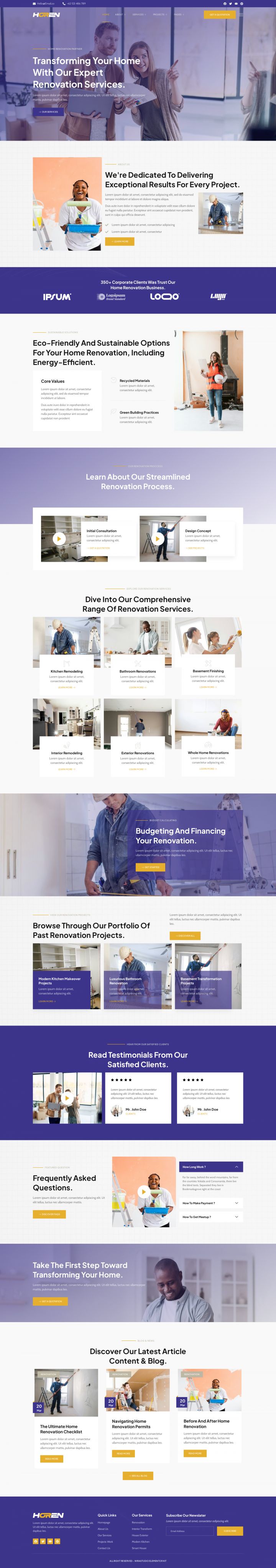 WordPress шаблон ThemeForest Horen