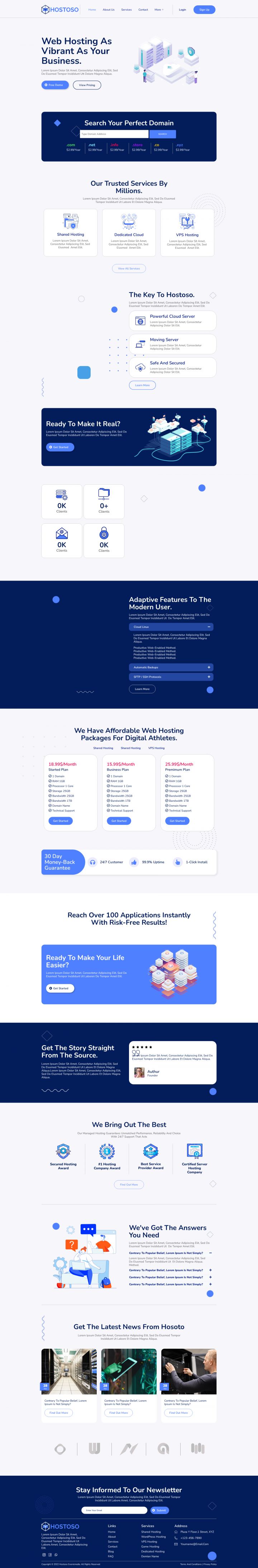 WordPress шаблон ThemeForest HOSTOSO