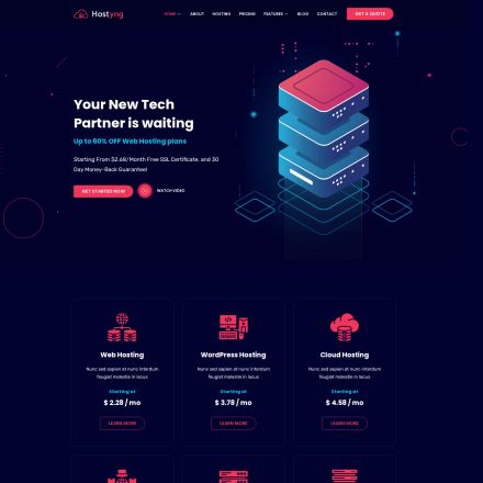 ThemeForest Hostyng